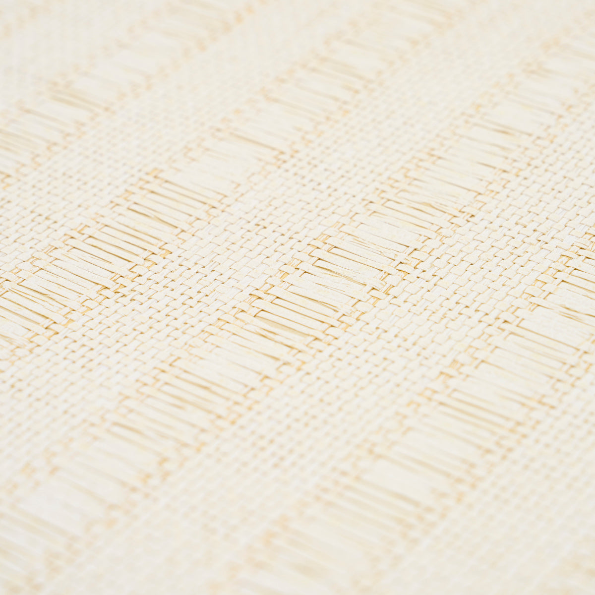 Schumacher Linen Woven Texture Stripe Natural Wallpaper Sample 5015550
