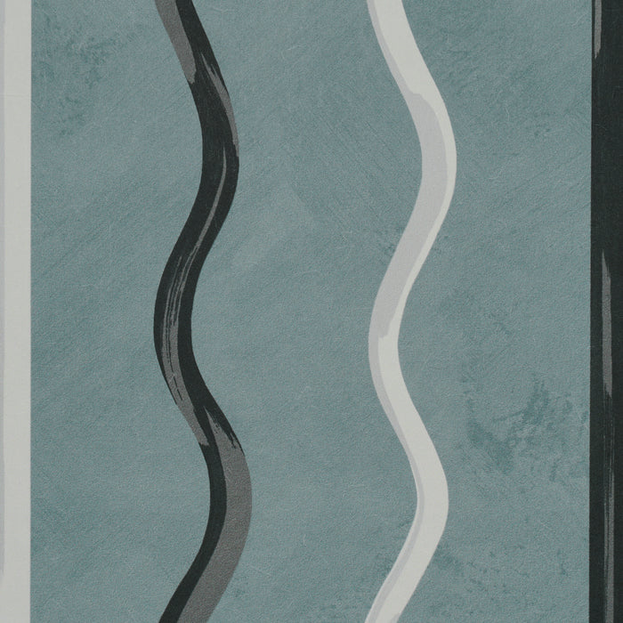 Schumacher Affogato Blue Gray Wallpaper Sample 5015570