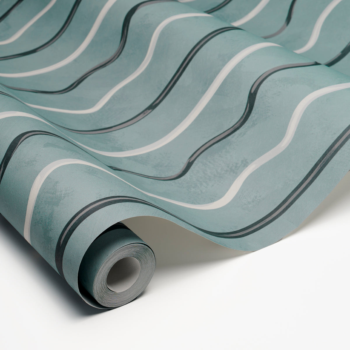 Schumacher Affogato Blue Gray Wallpaper Sample 5015570