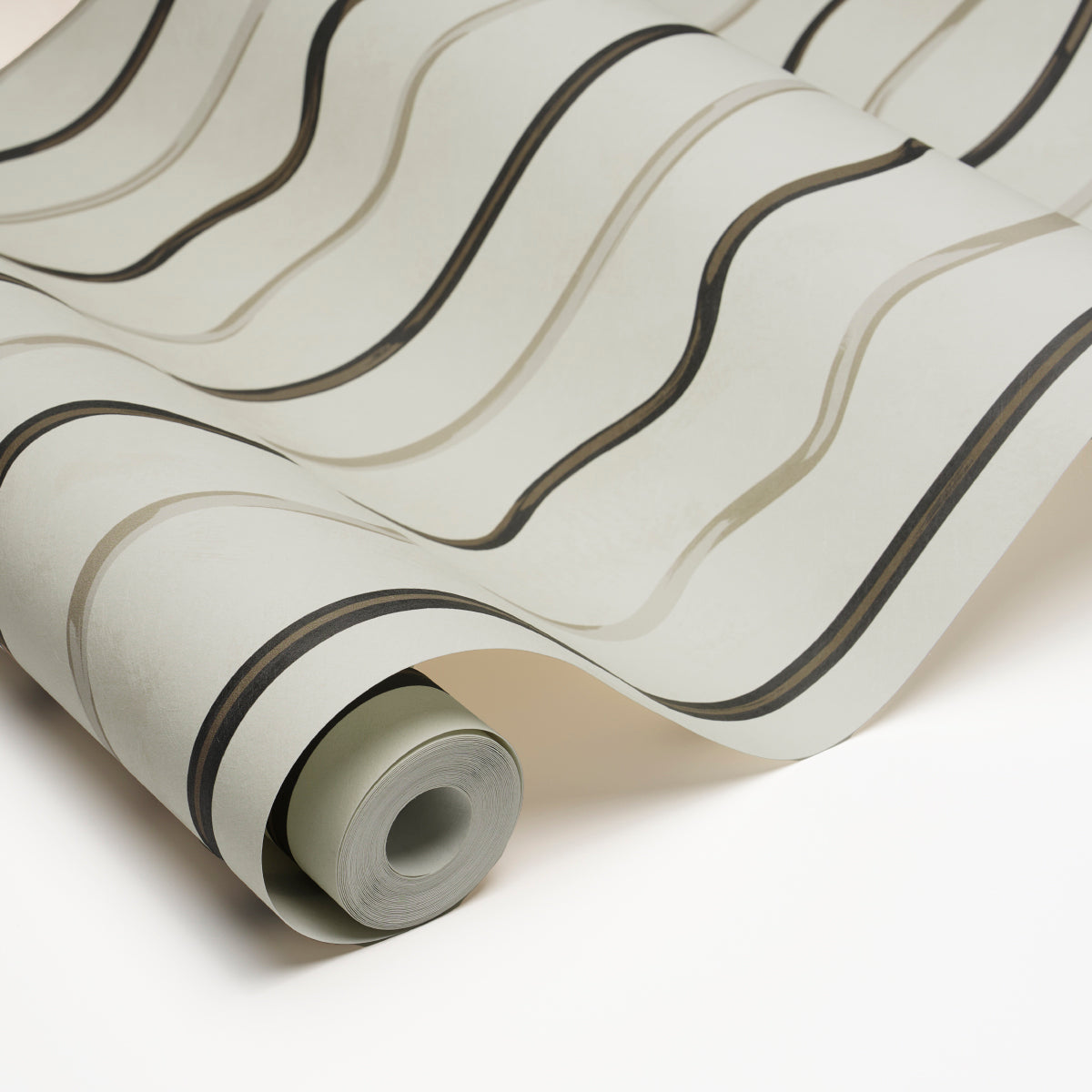 Schumacher Affogato Ivory & Carbon Wallpaper Sample 5015571