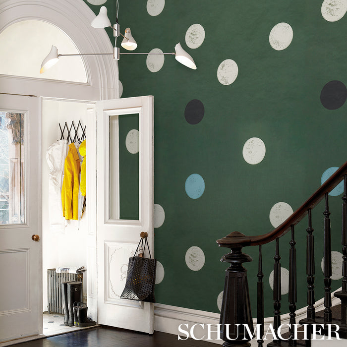 Schumacher Monte Carlo Deep Green Wallpaper Sample 5015590