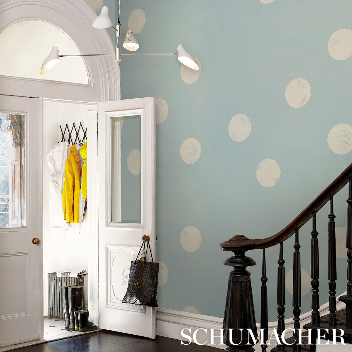 Schumacher Monte Carlo Soft Blue Wallpaper Sample 5015592