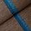 Schumacher Axel Fringe Wallcovering Peacock/Brown Wallpaper Sample 5015710