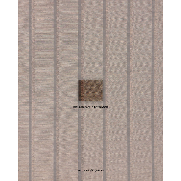 Schumacher Axel Fringe Wallcovering Brown/Copper Wallpaper Sample 5015711
