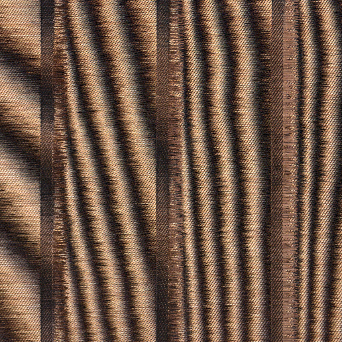 Schumacher Axel Fringe Wallcovering Brown/Copper Wallpaper Sample 5015711