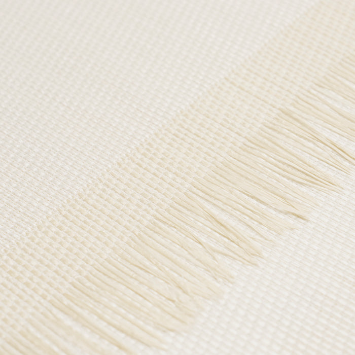 Schumacher Axel Fringe Wallcovering Parchment Wallpaper Sample 5015712