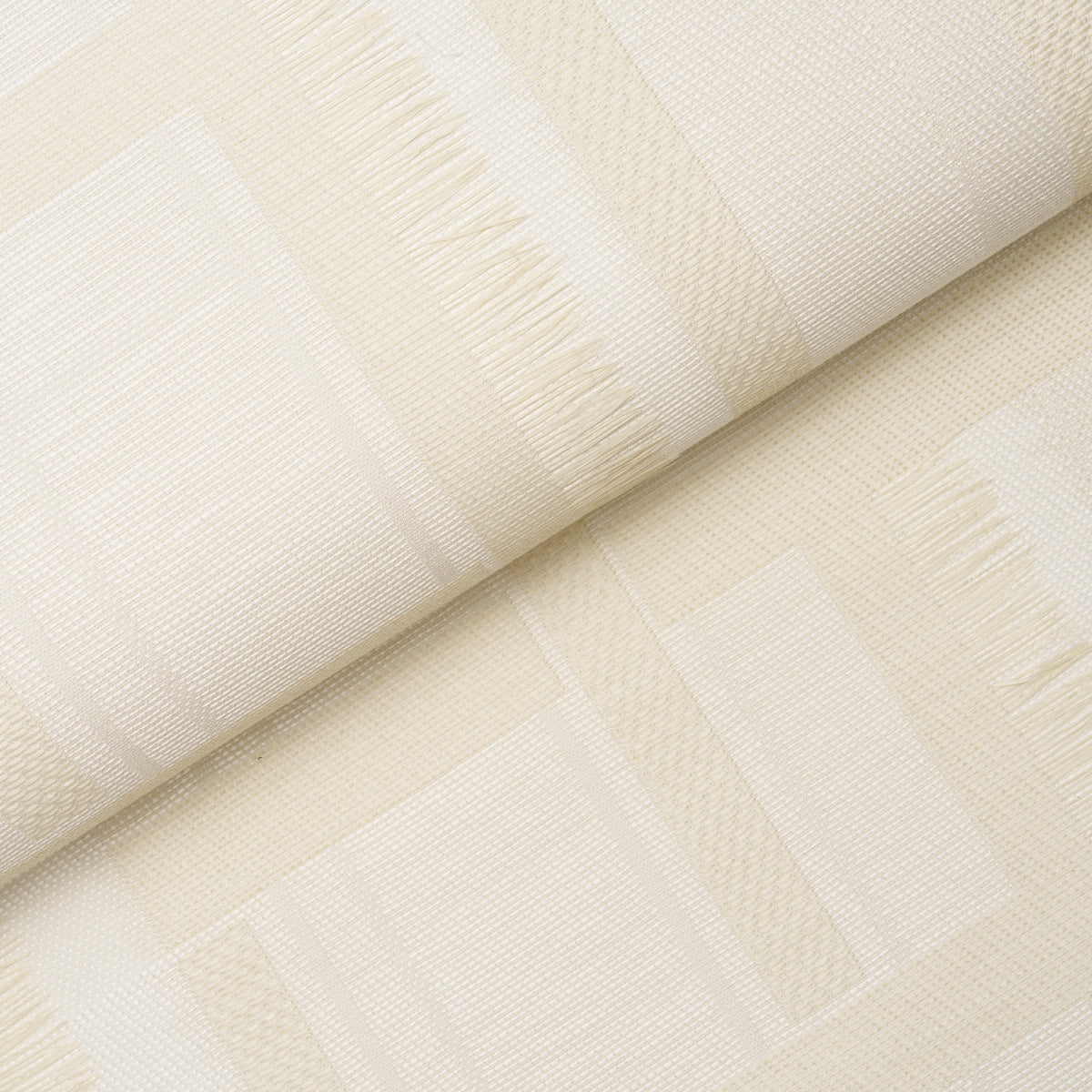 Schumacher Axel Plaid Wallcovering Parchment Wallpaper Sample 5015720