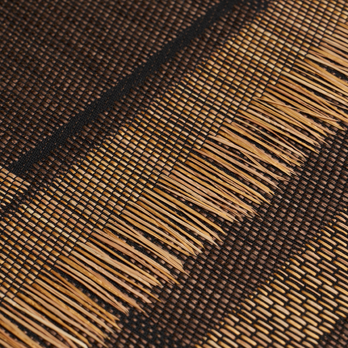 Schumacher Axel Plaid Wallcovering Saddle Brown Wallpaper Sample 5015722