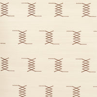 Schumacher Kin Sisal Embroidery Hazel On Ivory Wallpaper 5015780