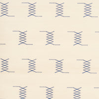 Schumacher Kin Sisal Embroidery Ink On Ivory Wallpaper 5015781