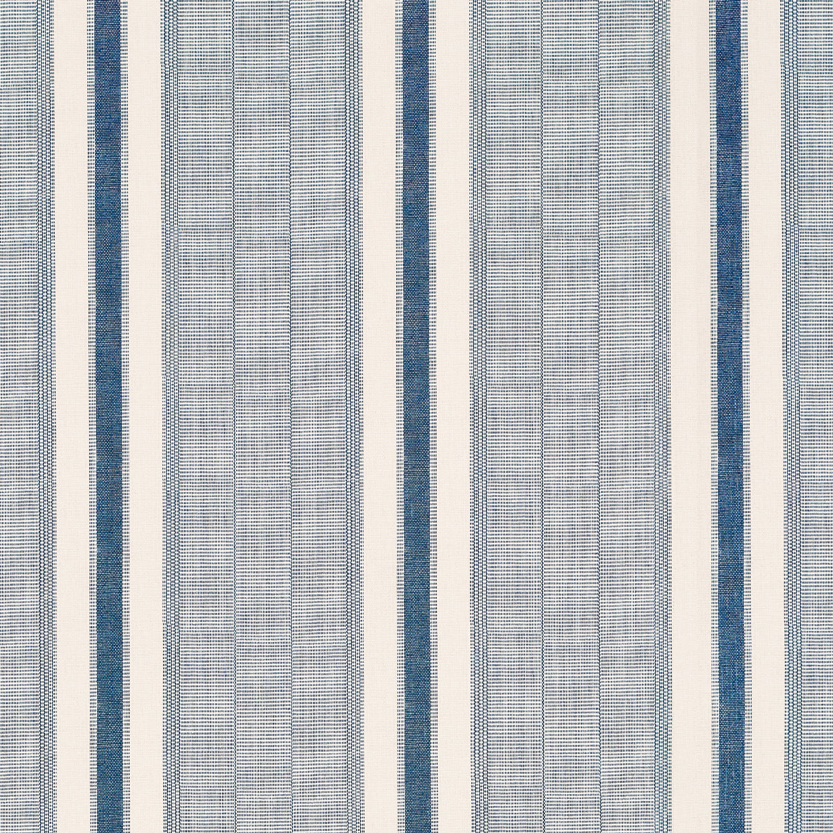 Schumacher Ipala Stripe Vinyl Ocean Wallpaper 5015801
