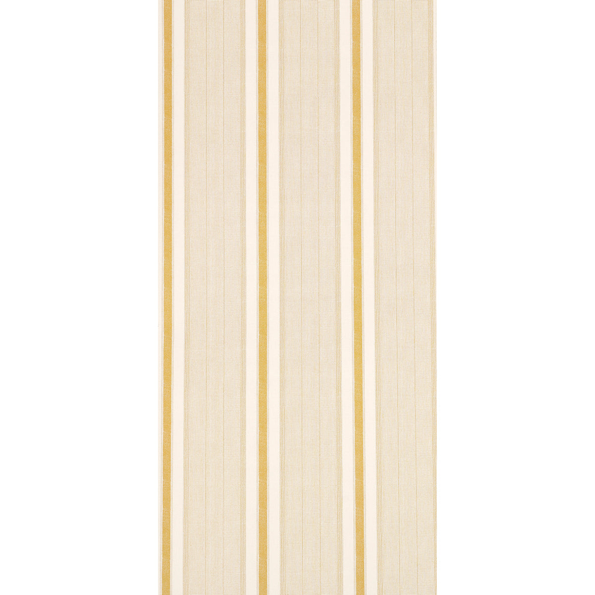 Schumacher Ipala Stripe Vinyl Ochre Wallpaper Sample 5015804