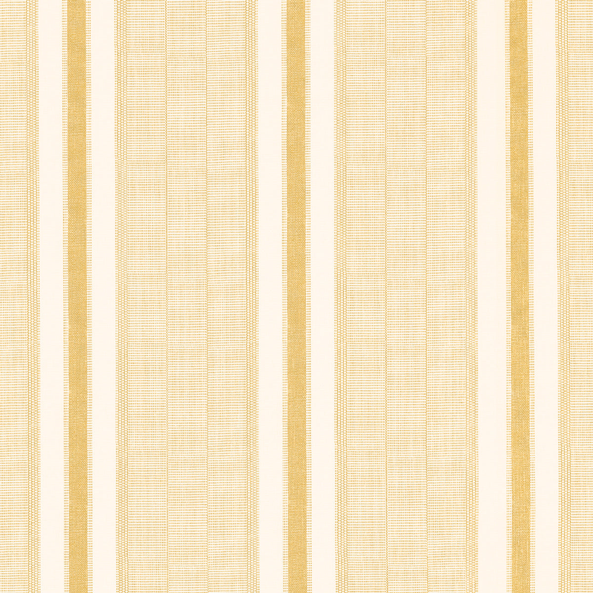 Schumacher Ipala Stripe Vinyl Ochre Wallpaper Sample 5015804