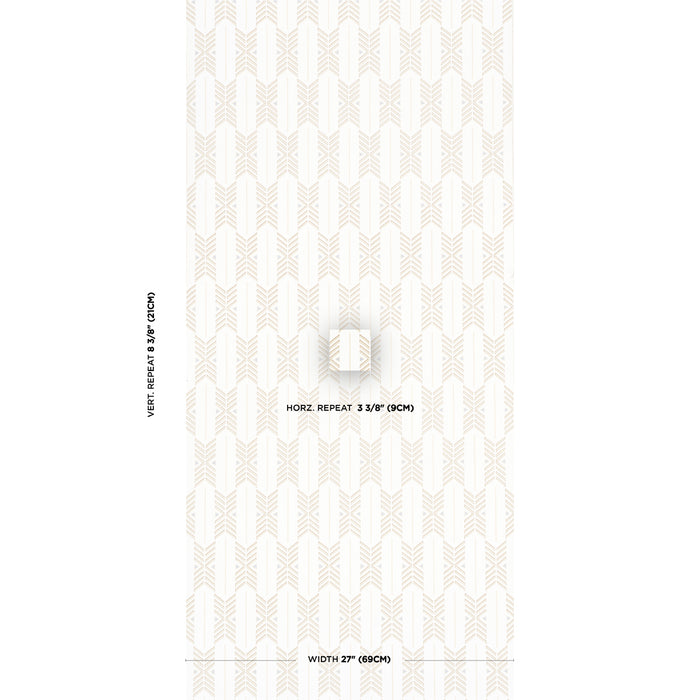 Schumacher Quiver Sesame Wallpaper 5015810