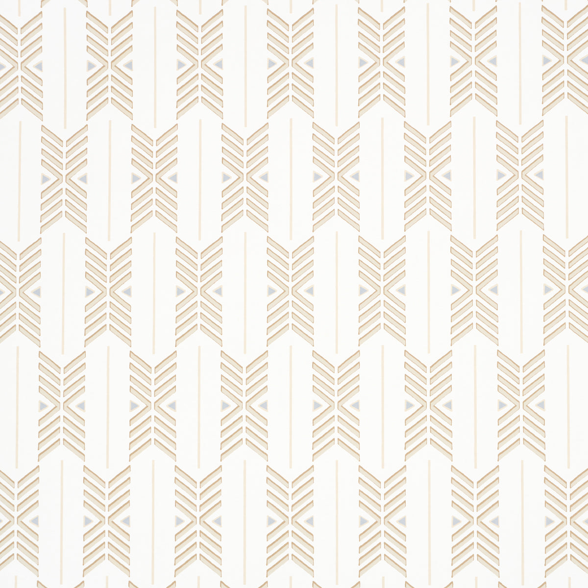 Schumacher Quiver Sesame Wallpaper Sample 5015810