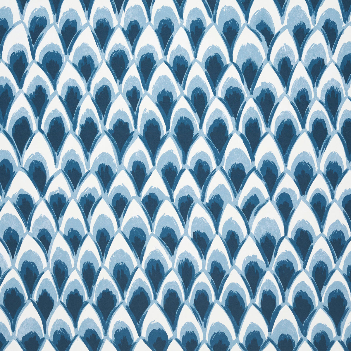 Schumacher Chinoiserie Grande Panel Set Indigo Wallpaper Sample 5015820