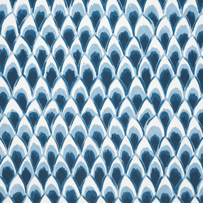 Schumacher Chinoiserie Grande Panel Set Indigo Wallpaper Sample 5015820