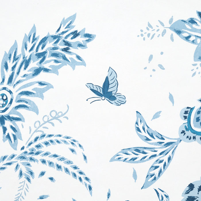 Schumacher Chinoiserie Grande Panel Set Indigo Wallpaper Sample 5015820