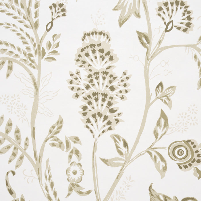 Schumacher Chinoiserie Grande Panel Set Neutral Wallpaper Sample 5015822