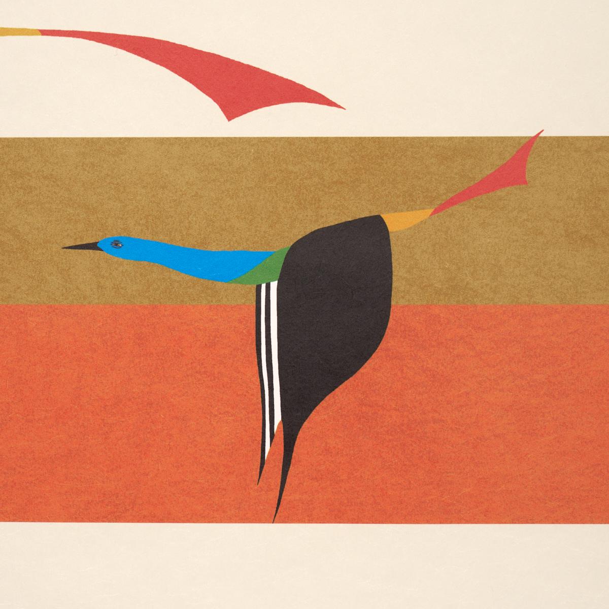 Schumacher Flying West Orange Wallpaper Sample 5015852