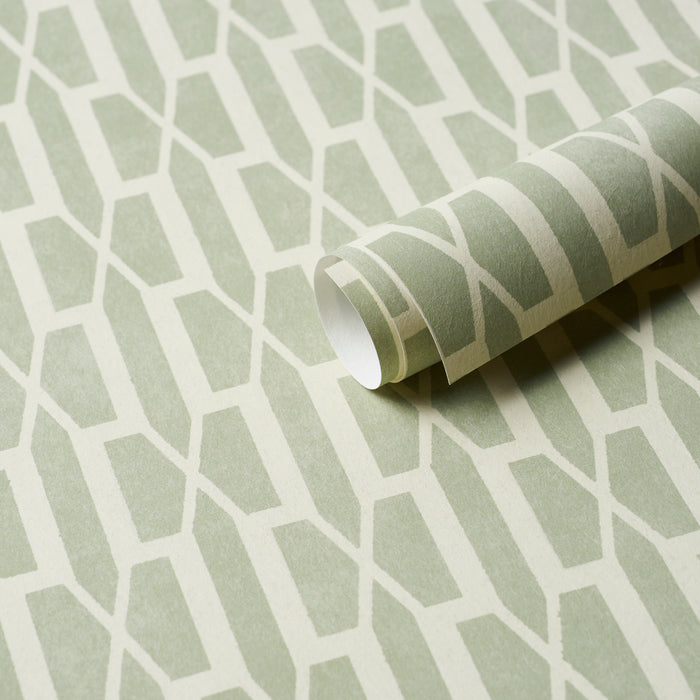 Schumacher Belvedere Celadon Wallpaper Sample 5015911