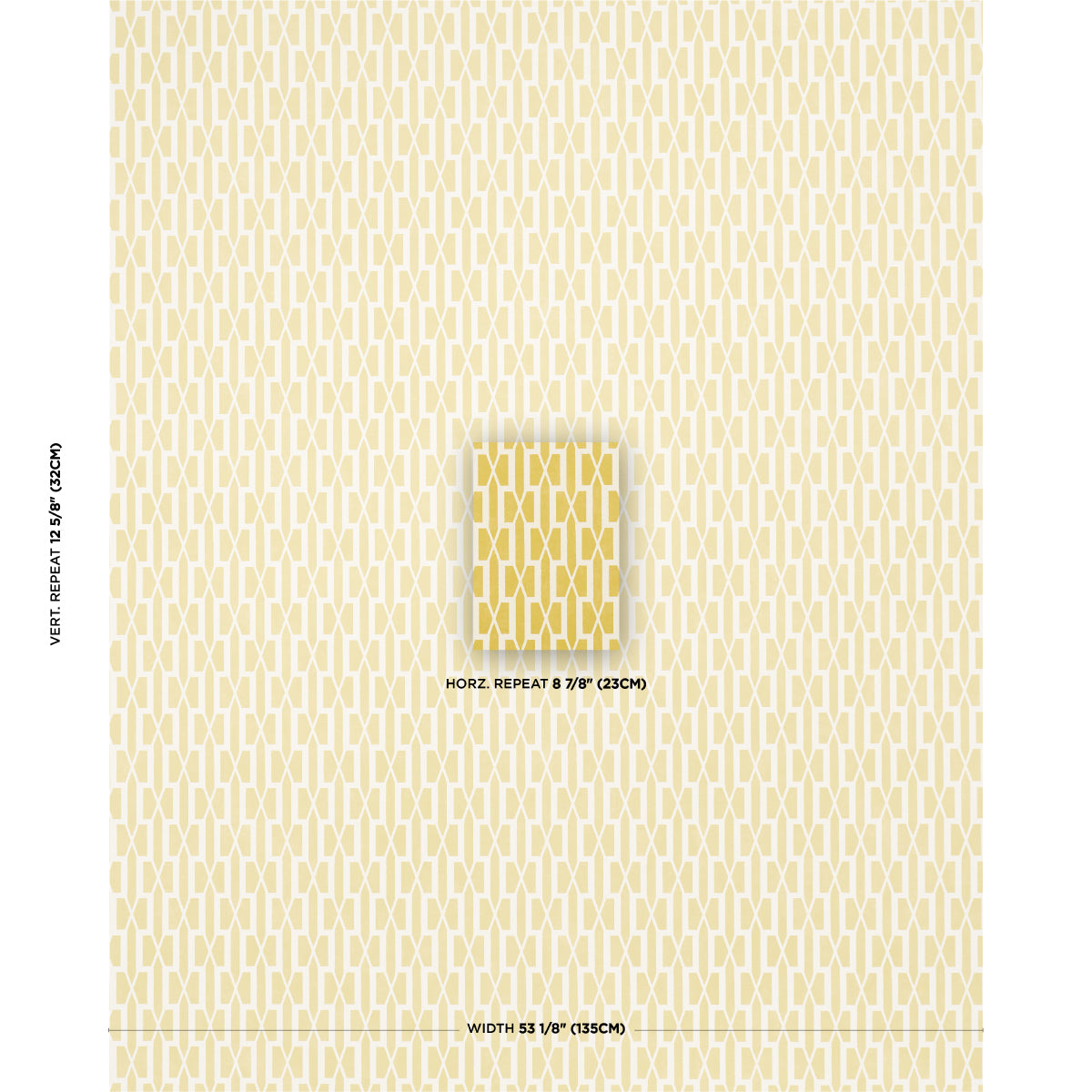 Schumacher Belvedere Mimosa Wallpaper Sample 5015912