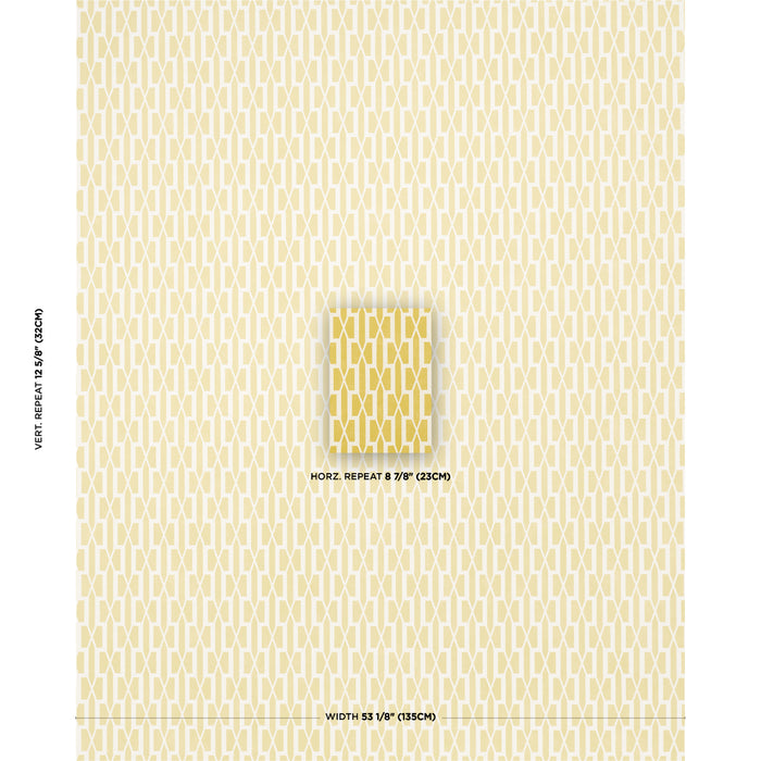 Schumacher Belvedere Mimosa Wallpaper Sample 5015912