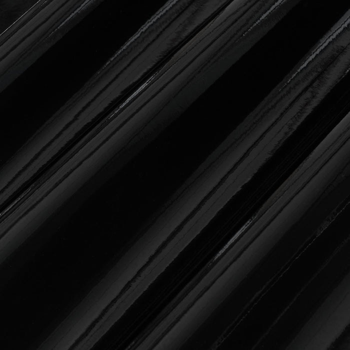 Schumacher Ace Faux Lacquer Performance Vinyl Black Wallpaper Sample 5015945