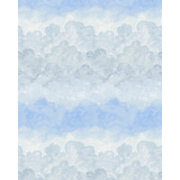Schumacher Painted Sky Clear Blue Wallpaper 5016021