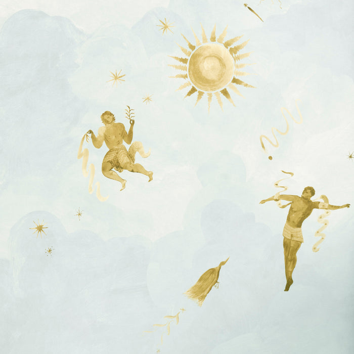 Schumacher Ascendance 3 Panel Set Air Wallpaper Sample 5016031