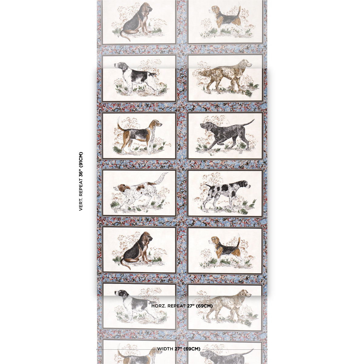 Schumacher Chaser's Legacy Slate Wallpaper Sample 5016080