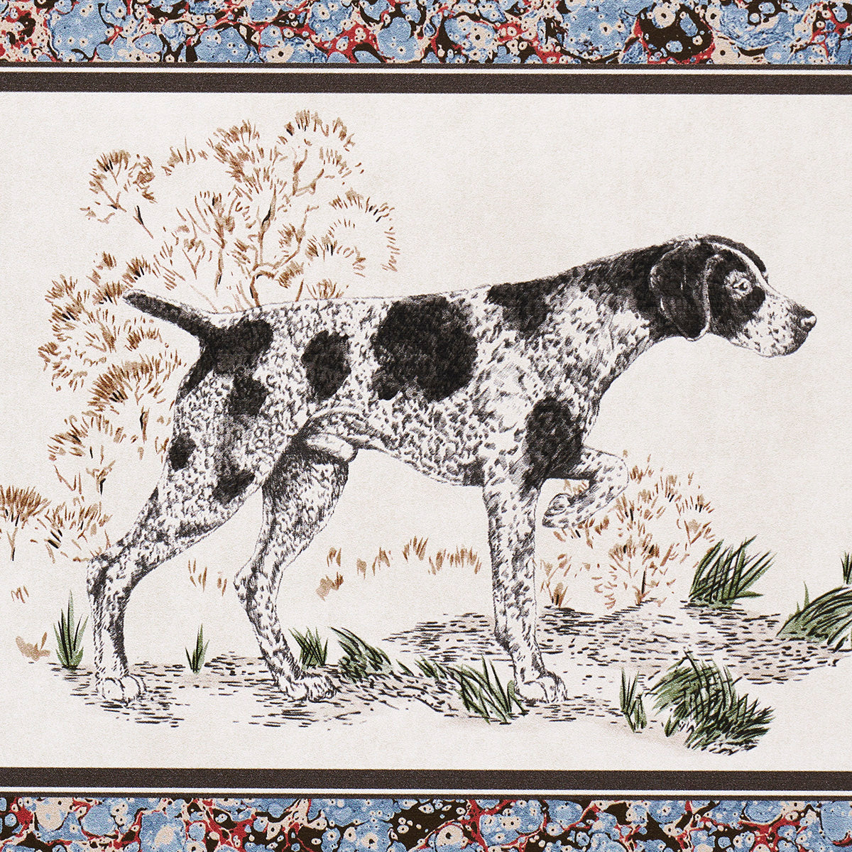 Schumacher Chaser's Legacy Slate Wallpaper Sample 5016080