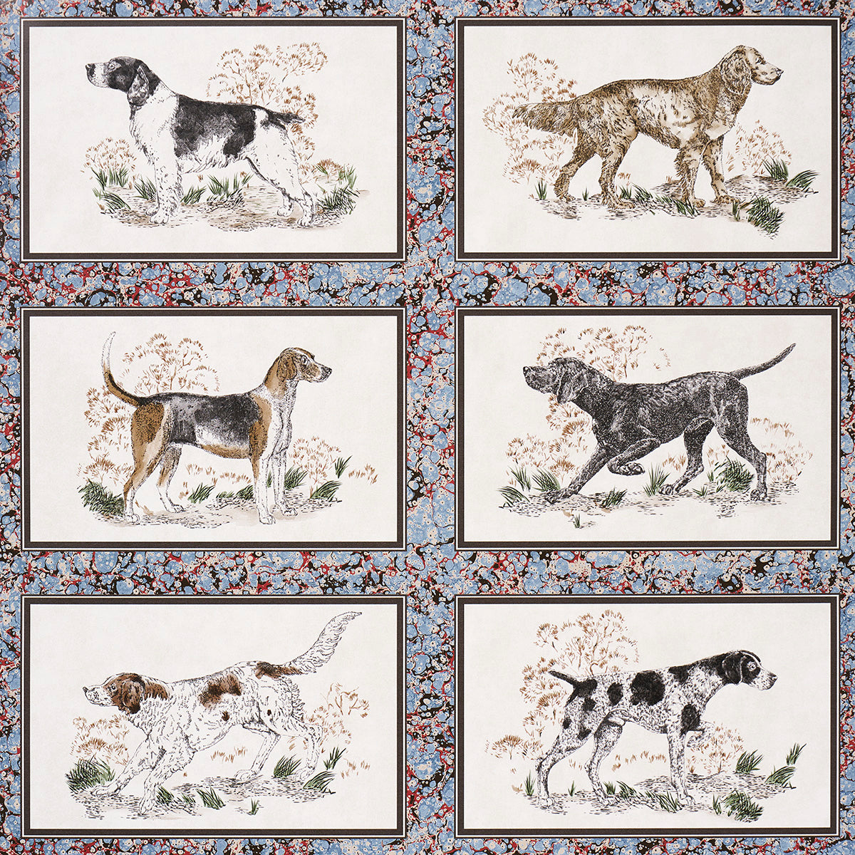 Schumacher Chaser's Legacy Slate Wallpaper Sample 5016080