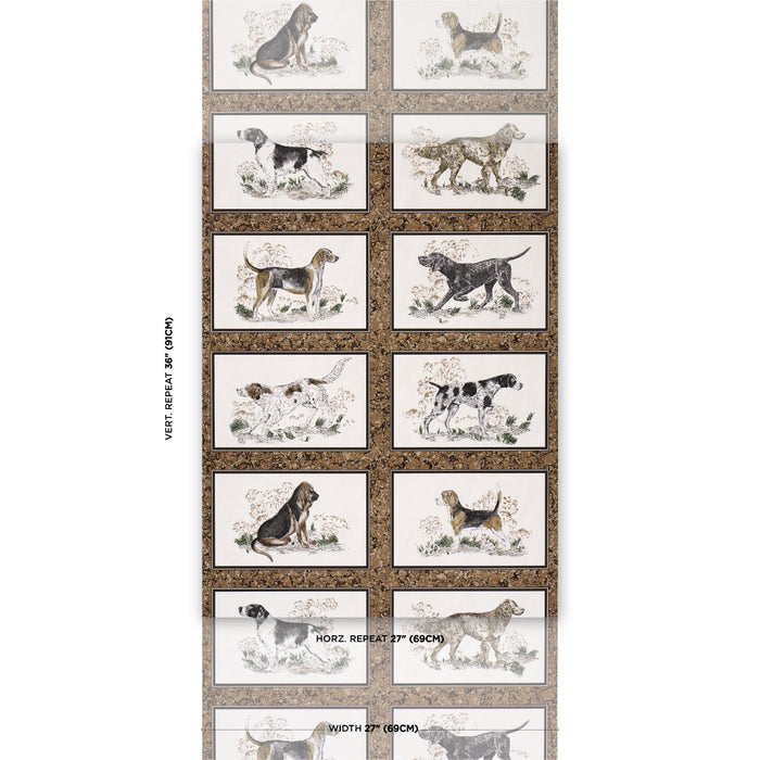 Schumacher Chaser's Legacy Bark Wallpaper Sample 5016081