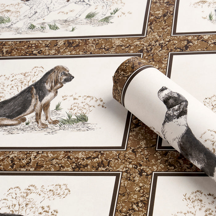 Schumacher Chaser's Legacy Bark Wallpaper Sample 5016081