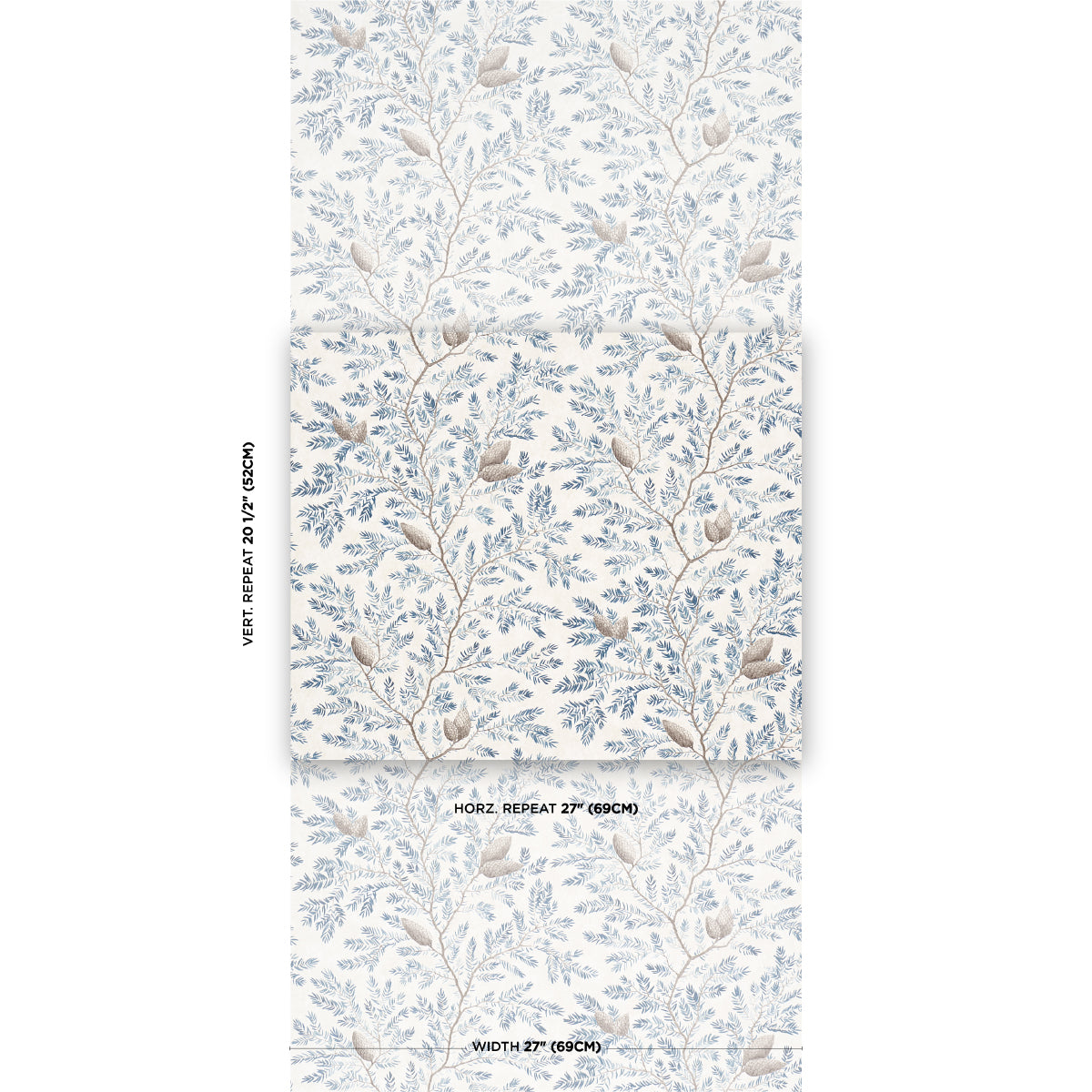 Schumacher Pinewood Winter Wallpaper Sample 5016091