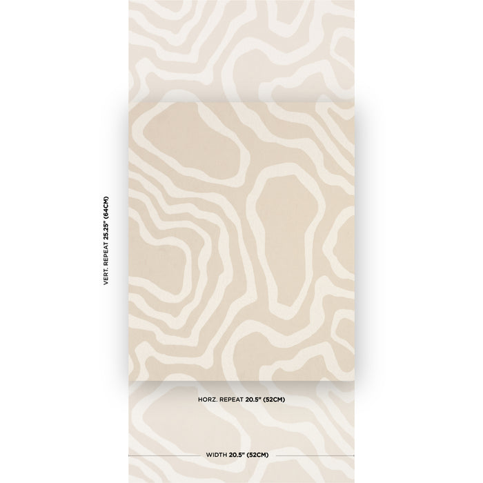 Schumacher Defeo Bone Wallpaper 5016101