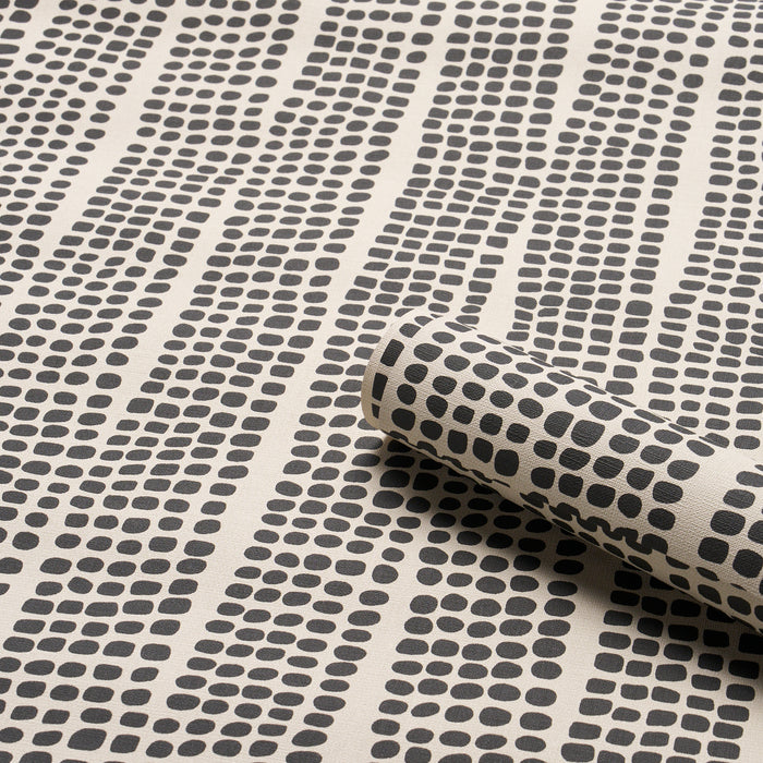 Schumacher Noland Vinyl Carbon Wallpaper 5016110