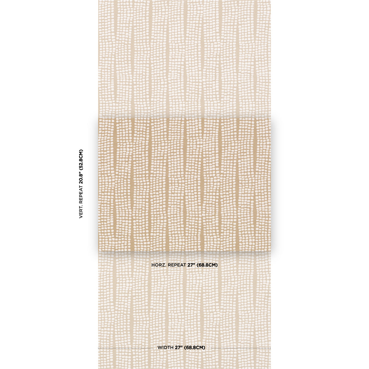 Schumacher Noland Vinyl Flax Wallpaper Sample 5016111