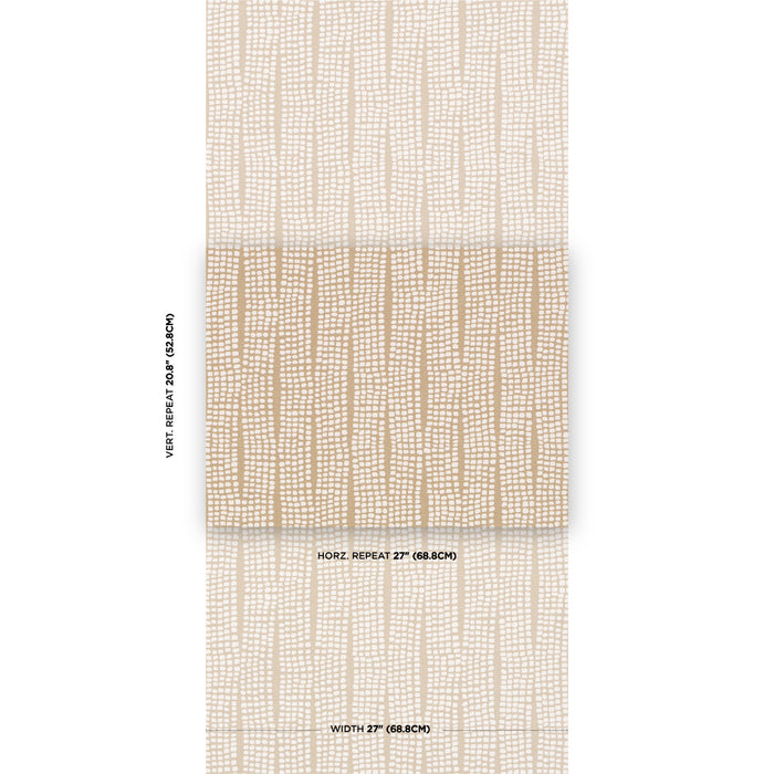 Schumacher Noland Vinyl Flax Wallpaper 5016111