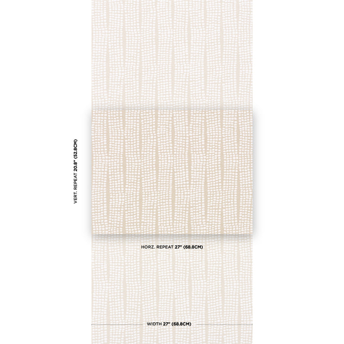 Schumacher Noland Vinyl Birch Wallpaper 5016112