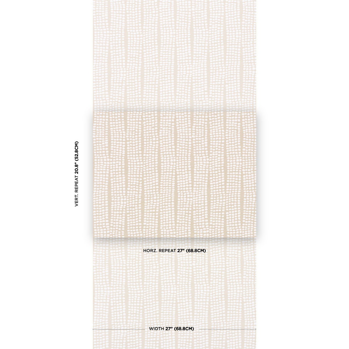 Schumacher Noland Vinyl Birch Wallpaper Sample 5016112