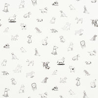 Schumacher Good Dogs Everywhere Black & White Wallpaper 5016130