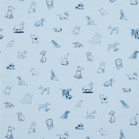 Schumacher Good Dogs Everywhere Sky & Navy Blue Wallpaper 5016132