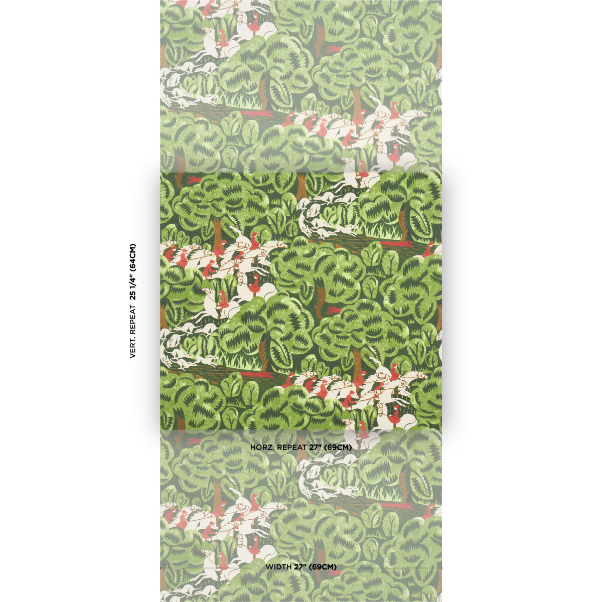 Schumacher Margaret Schloeman's Fox Chase Forest Wallpaper Sample 5016150
