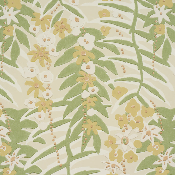 Schumacher Ashbee Botanical Citron Wallpaper Sample 5016251