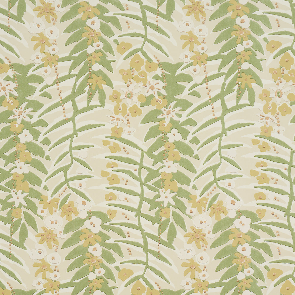 Schumacher Ashbee Botanical Citron Wallpaper Sample 5016251