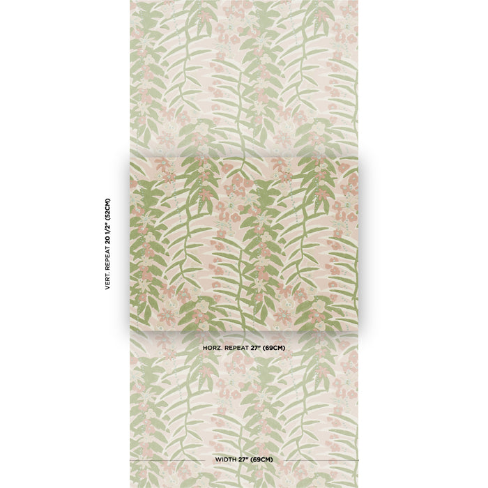 Schumacher Ashbee Botanical Petal Wallpaper Sample 5016252
