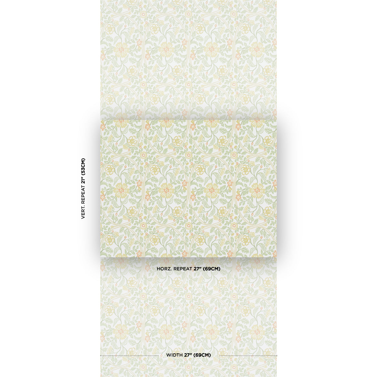 Schumacher Garden Guild Marigold Wallpaper Sample 5016271