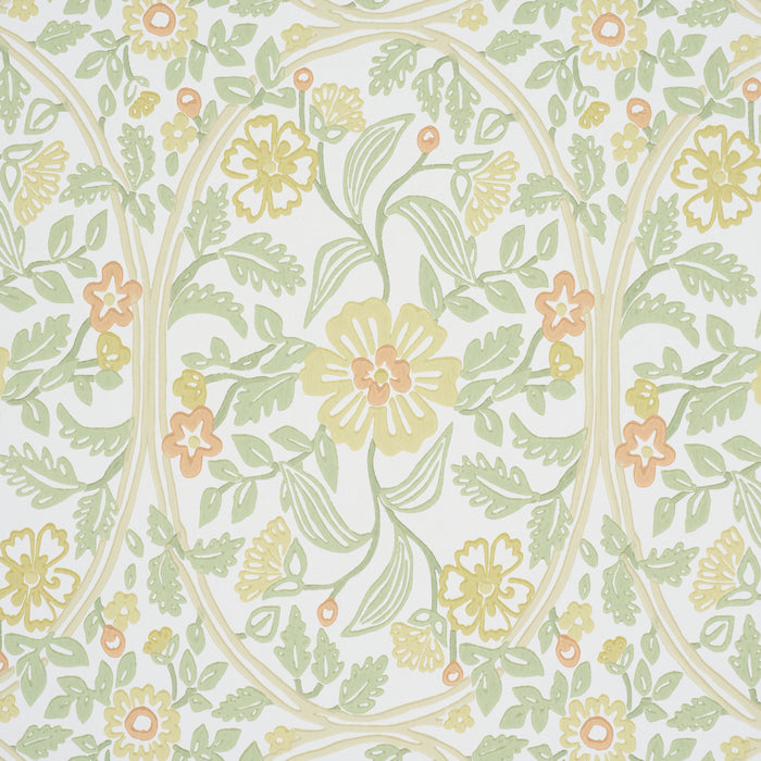 Schumacher Garden Guild Marigold Wallpaper Sample 5016271